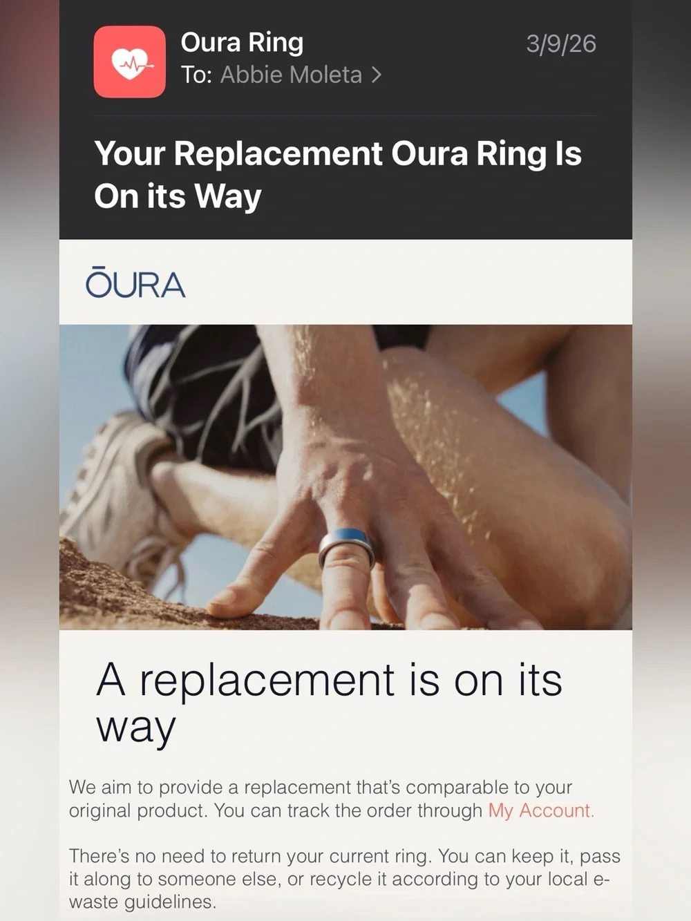 Oura Ring (Gen 4) Size 10